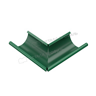 Угол желоба наружный МЕТАЛЛ ПРОФИЛЬ Foramina PUR D125 Ral 6005