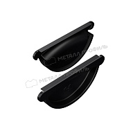 Заглушка желоба МЕТАЛЛ ПРОФИЛЬ PURMAN BLACK EDITION D125 Ral 9005